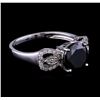 Image 1 : 2.72 ctw Black Diamond Ring - 14KT White Gold