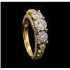 Image 4 : 1.22 ctw Diamond Ring - 18KT Yellow Gold