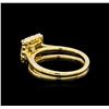 Image 3 : 14KT Yellow Gold 0.91 ctw Diamond Wedding Set