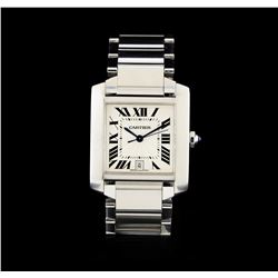 Cartier Stainless Steel Tank Francaise Men's Watch