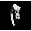 Image 4 : 0.37 ctw Diamond Ring - 18KT White Gold