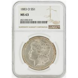 1883-O MS63 NGC Morgan Silver Dollar