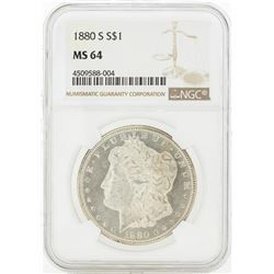 1880-S MS64 NGC Morgan Silver Dollar