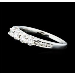 0.50 ctw Diamond Four Stone Ring - 14KT White Gold