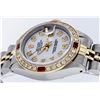 Image 2 : Rolex Two-Tone Mother Of Pearl Diamond and Ruby DateJust Ladies Watch