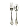 Image 2 : Wallace Grande Baroque Sterling Silver Salad Forks, Teaspoons, and Master Butter