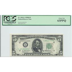 1950B $5 Federal Reserve Note