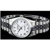 Image 3 : Rolex Stainless Steel White Roman Smooth Bezel DateJust Men's Watch