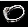 Image 3 : 1.01 ctw Diamond Cluster Ring - 14KT White Gold