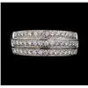 Image 2 : 0.38 ctw Diamond Ring - 18KT White Gold