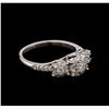 Image 2 : 0.79 ctw Diamond Ring - 14KT White Gold