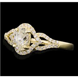 0.97 ctw Diamond Ring - 14KT Yellow Gold