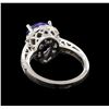 Image 3 : 14KT White Gold 2.87 ctw Tanzanite and Diamond Ring