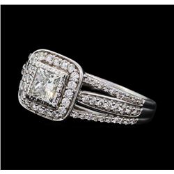 1.27 ctw Diamond Ring - 14KT White Gold