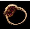 Image 3 : 2.74 ctw Ruby and Diamond Ring - 18KT Rose Gold