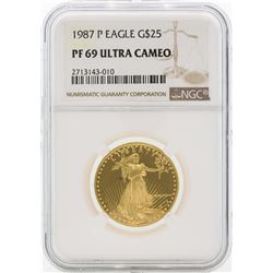 1987-P PF69 Ultra Cameo $25 Gold Eagle