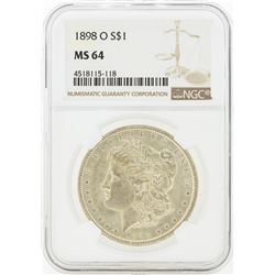 1898-O MS64 NGC Morgan Silver Dollar