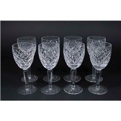 8 Cut Crystal Waterford Sherry Glasses