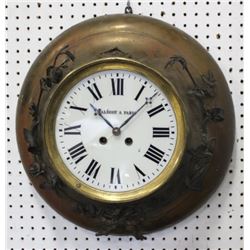 :Wall Clock with Malécot A. Paris Square Movement