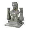 Image 1 : Victorian Figural White Metal Inkwell