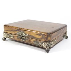 Oak Victorian Footed Box