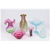Image 1 : 2 Glass Vases & 4 Other Pieces