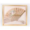 Image 1 : Handpainted Silk & Enamel Framed Fan