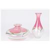 Image 1 : 2 Signed Abelman Art Glass Vases