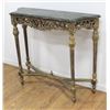 Image 1 : Green Marble Top French Style Console Table