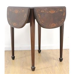 Victorian Inlaid Drop Sides Table