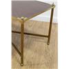 Image 2 : Wood & Brass Coffee Table