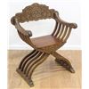 Image 1 : Syrian Curule Form Bone Inlaid Armchair