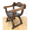Image 2 : Pr Italian Baroque Style Walnut Curule Form Chairs