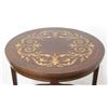 Image 2 : Floral Inlaid Round Mahogany Table