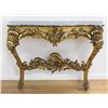 Image 2 : :Louis XV Style Giltwood Marble Top Console