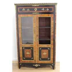French Inlaid Brass Mounted Cabinet