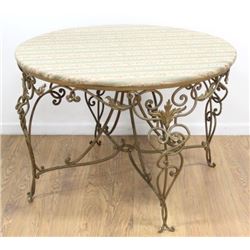 Iron Outdoor Round Table