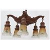 Image 2 : :Art Deco 5-Light Chandelier