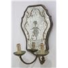 Image 2 : Pair Venetian 2-Arm Gilt Metal Sconces