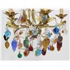 Image 2 : Italian Gilt Metal Floral & Rope Design Chandelier
