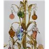 Image 3 : Italian Gilt Metal Floral & Rope Design Chandelier