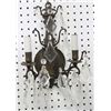 Image 2 : Pair Bronze 2-Arm Sconces with Crystals