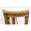 Image 3 : Regency Style Marble Top Brass Mounted Pedestal