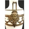 Image 5 : :Pair of Bisque Lamps with Brass Mounts