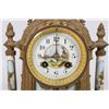 Image 2 : 3-Piece French Gilt Metal & Porcelain Clock Set