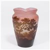 Image 1 : :Emile Galle Amethyst Color Cameo Glass Vase