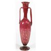Image 1 : Venetian Aventurine & Puce Case Glass Vase