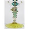 Image 2 : Venetian Gilt Blue & Yellow Glass Dragon Vase