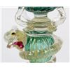 Image 4 : Venetian Gilt Blue & Yellow Glass Dragon Vase