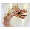 Image 2 : Venetian Gilt Clear to Opaline Glass Dragon Vase